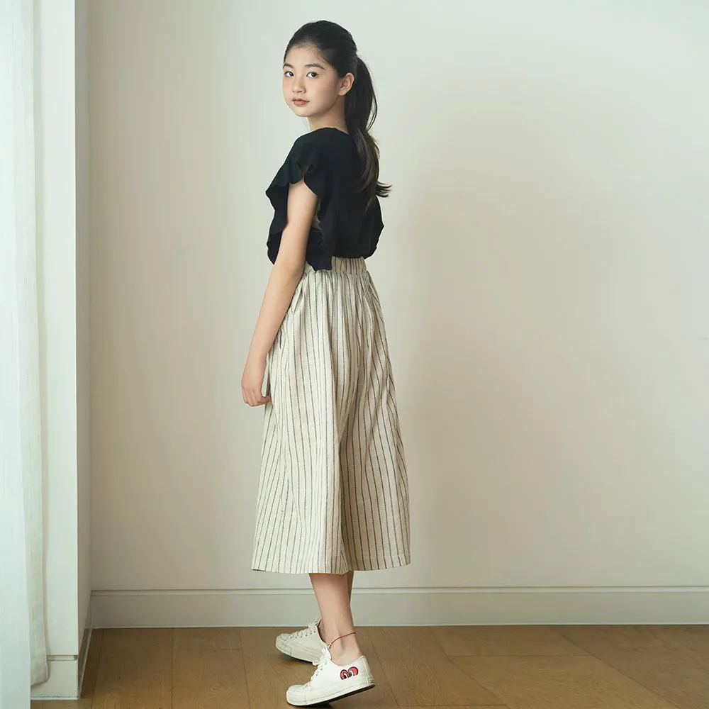 日系 宽松休闲裤 Lightweight Cropped Culottes