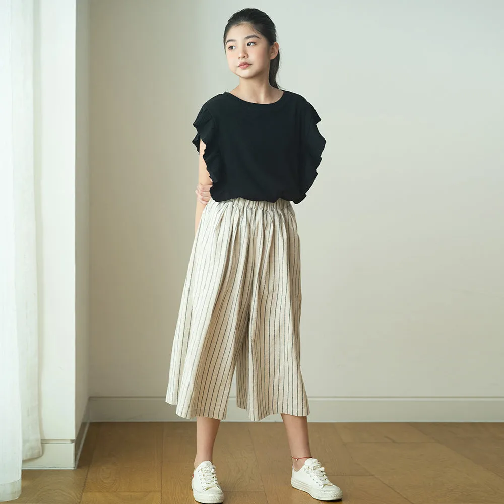 日系 宽松休闲裤 Lightweight Cropped Culottes