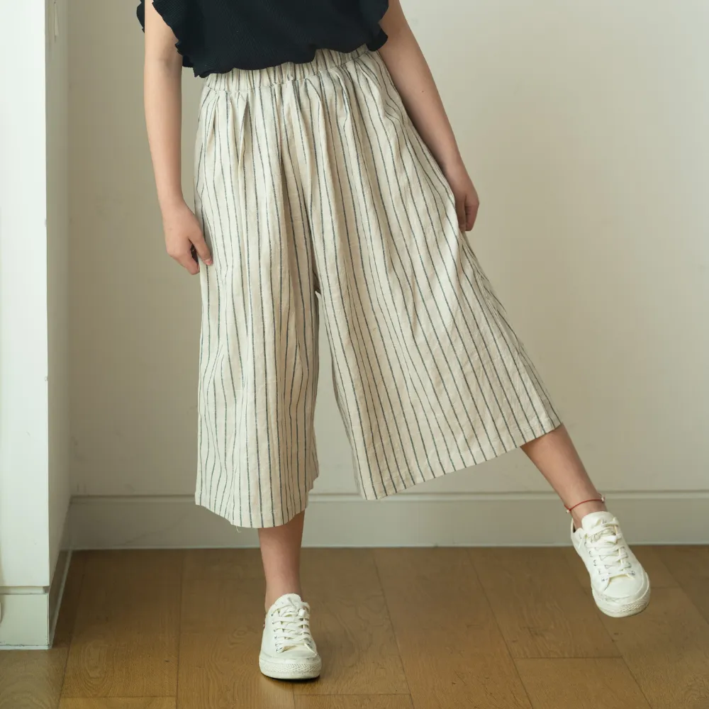 日系 宽松休闲裤 Lightweight Cropped Culottes