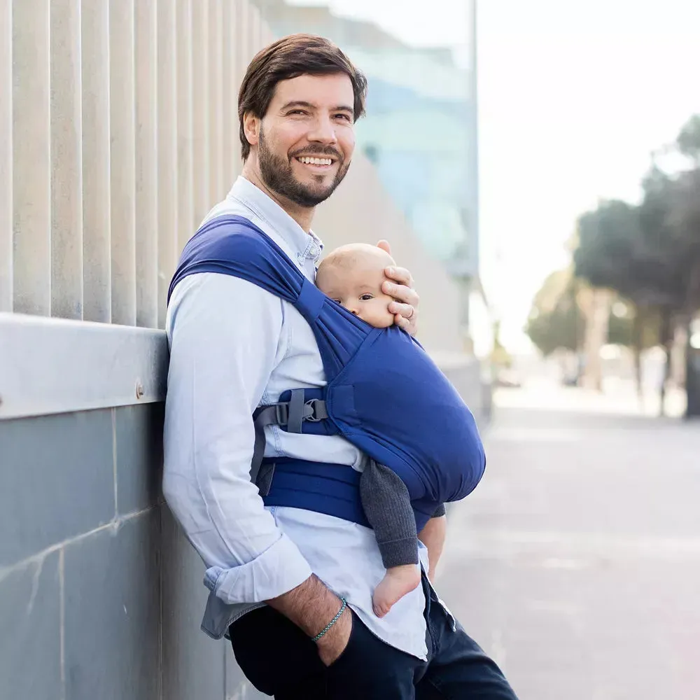 2-in-1 Hybrid Baby Carrier & Wrap - Navy Blue