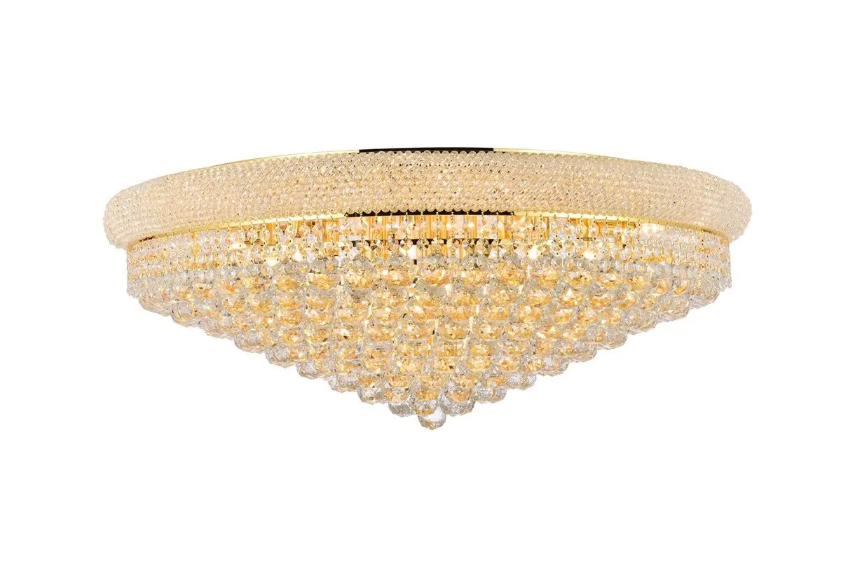 20 Light Flush Mount from the Primo Collection in Gold Finish by Elegant Lighting