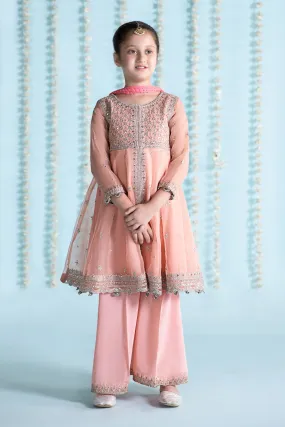 3 Piece Embroidered Organza Suit | MKS-EA24-32