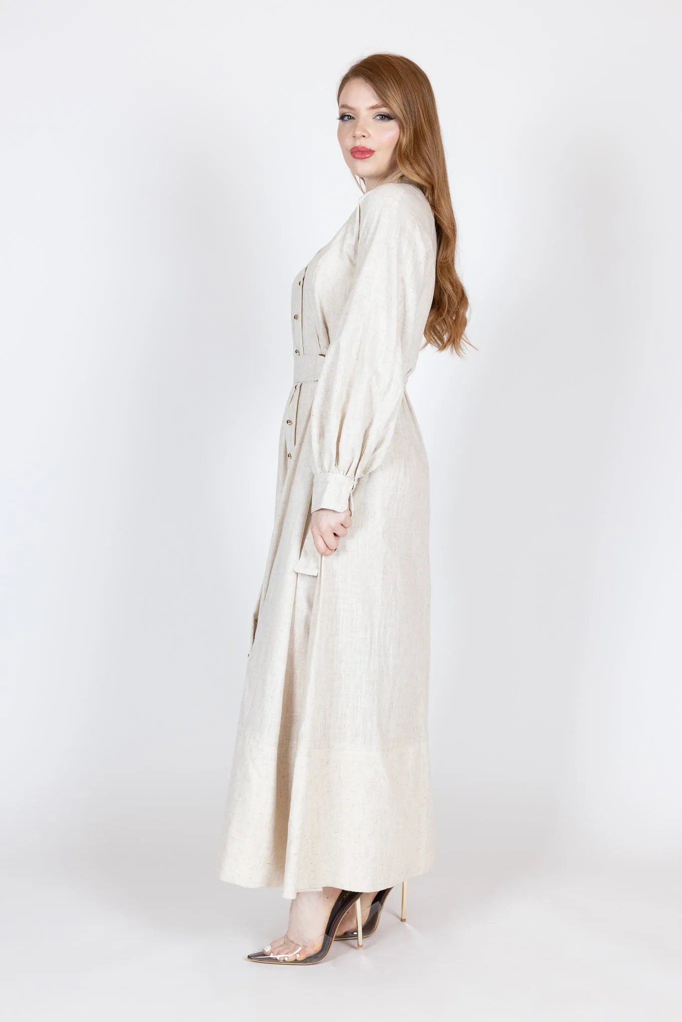 Adella Linen Dress - Light Shades