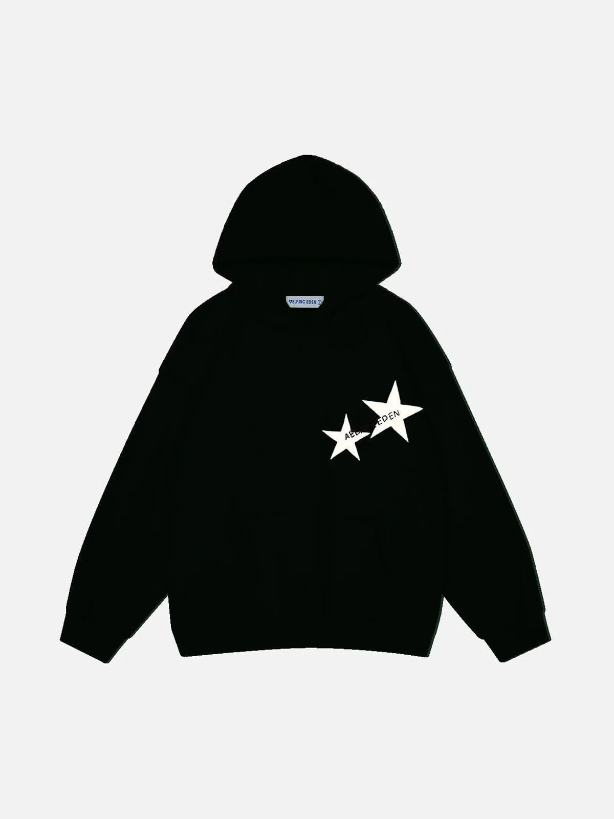 Aelfric Eden Star Print Color Contrast Hoodie