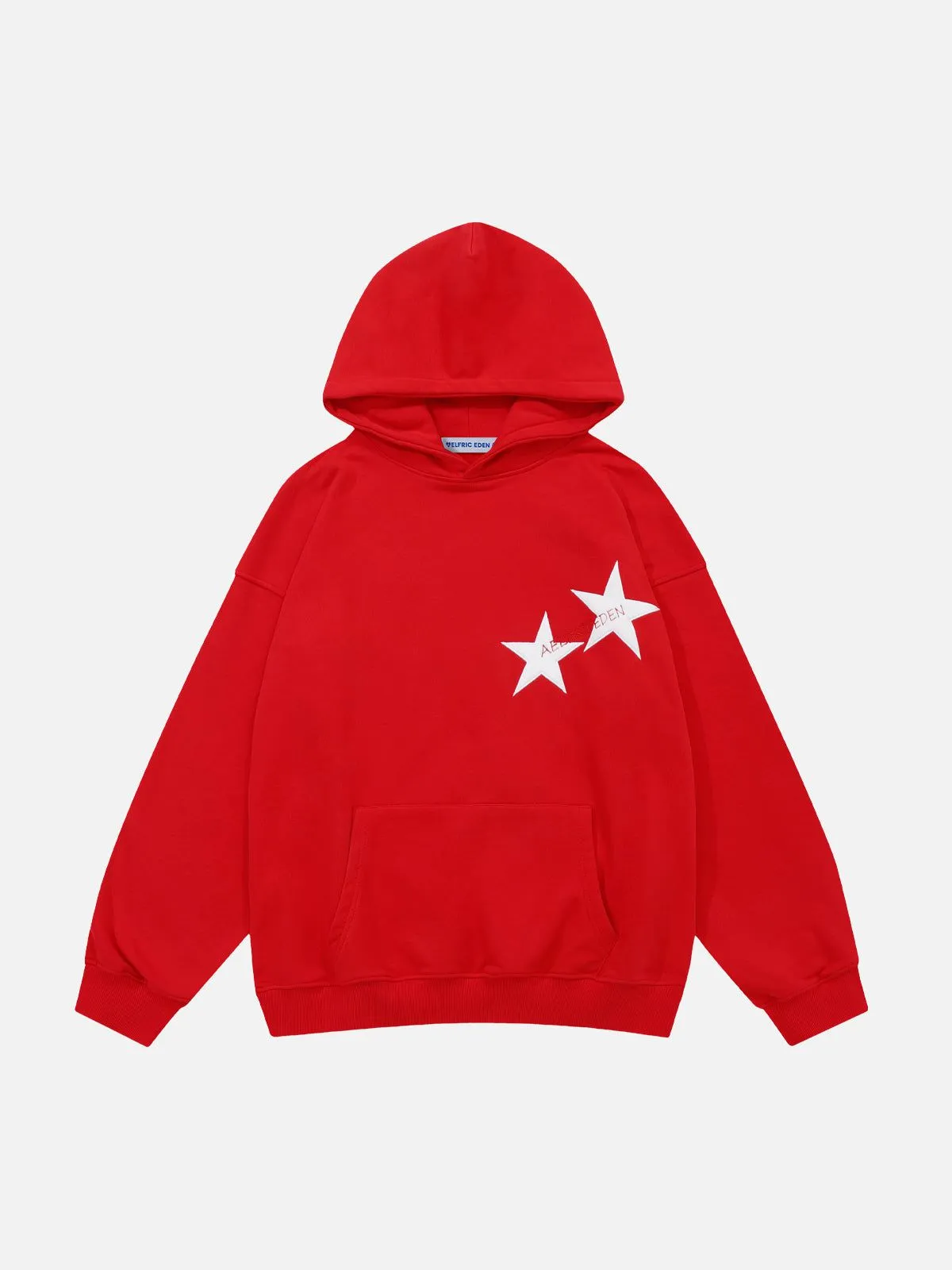 Aelfric Eden Star Print Color Contrast Hoodie