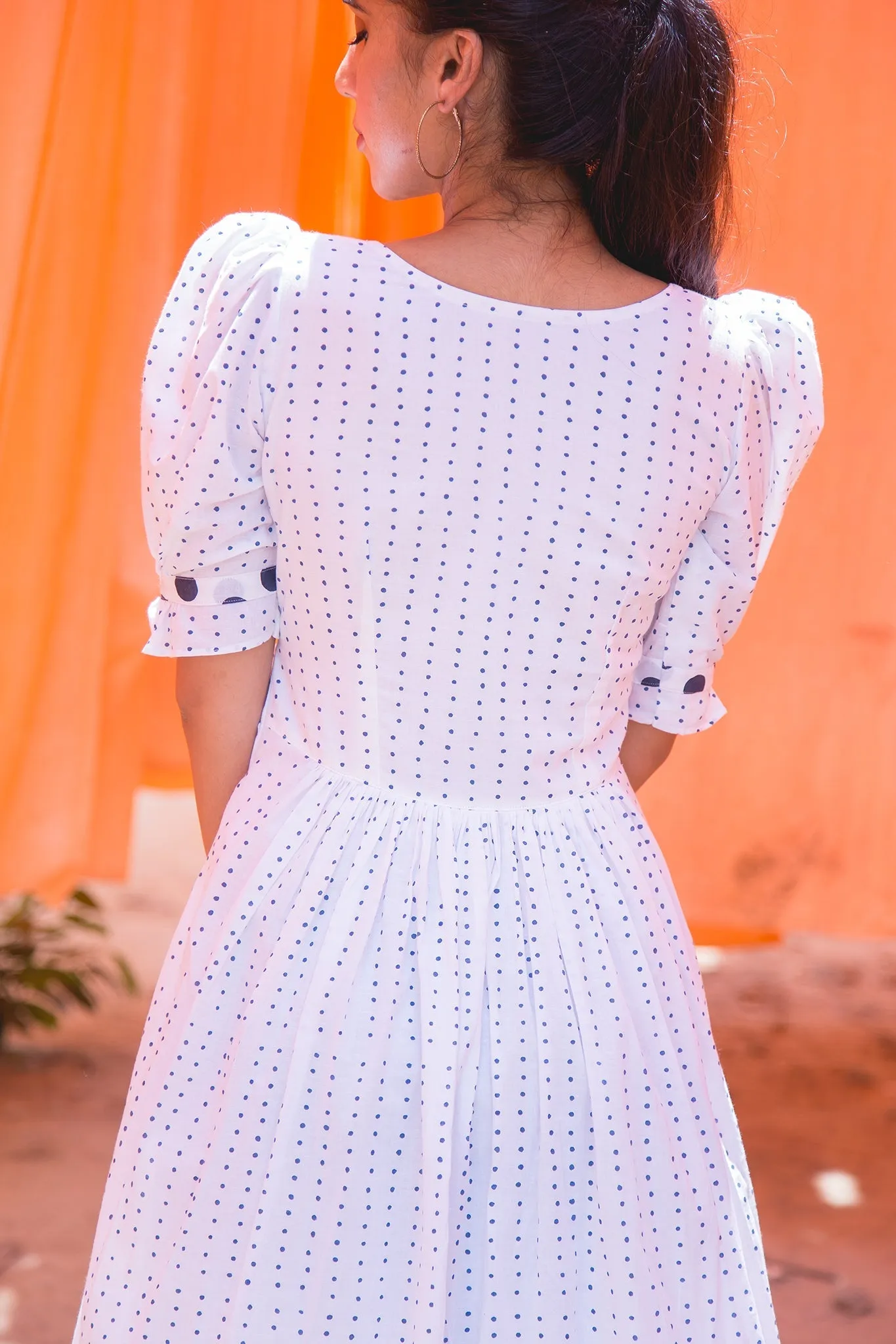 Alizeh Polka Midi Dress