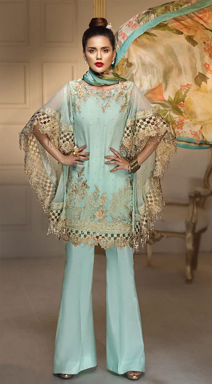 Anaya by Kiran Chaudhry Luxury Festive Collection 2018 – Aqua Fanfare ALF-03