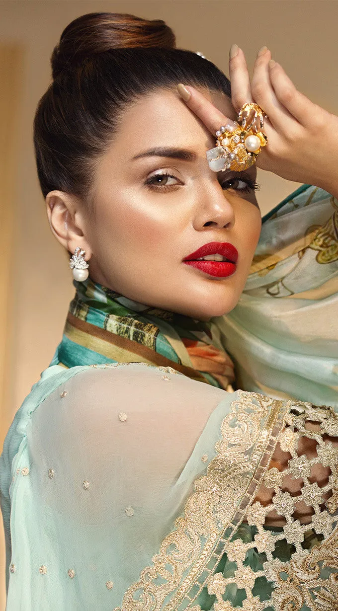 Anaya by Kiran Chaudhry Luxury Festive Collection 2018 – Aqua Fanfare ALF-03