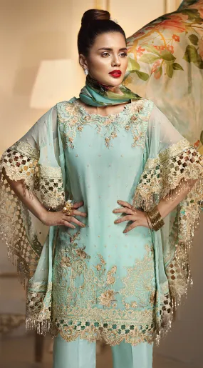 Anaya by Kiran Chaudhry Luxury Festive Collection 2018 – Aqua Fanfare ALF-03