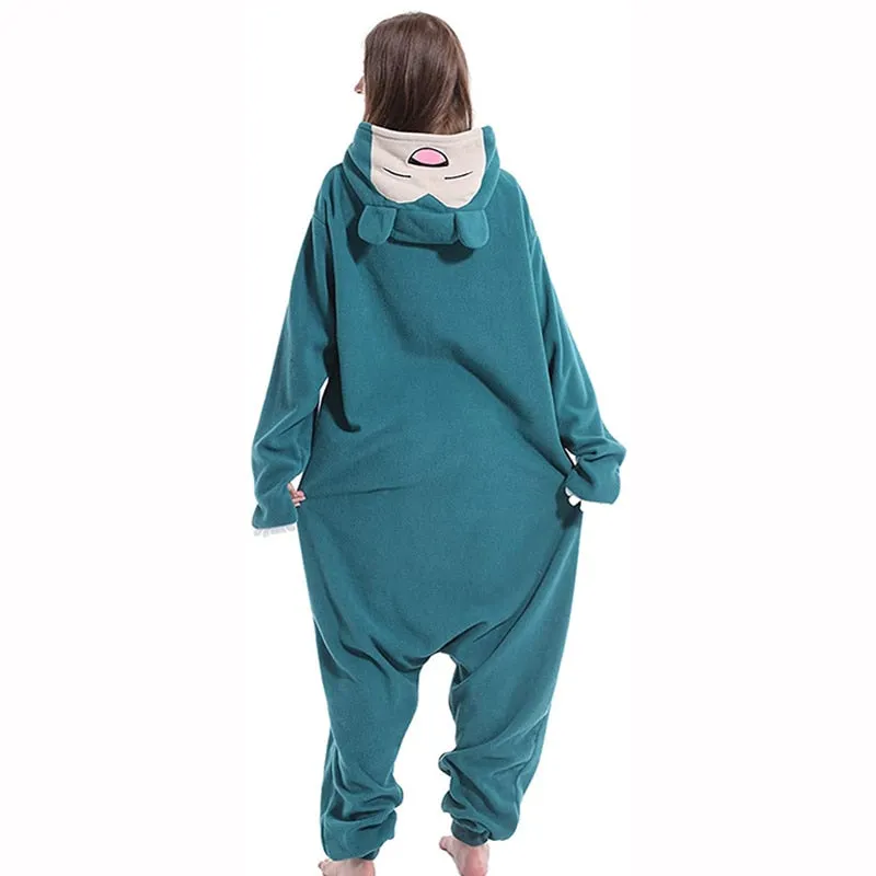 Animal Kigurumi Pajamas Women Onesies For Adults Fleece Men Cartoon One-Piece Pijamas Sleepwear Birthday Cosplay Costume