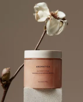 AROMATICA Salt Body Scrub Magnolia & Sandalwood 250g