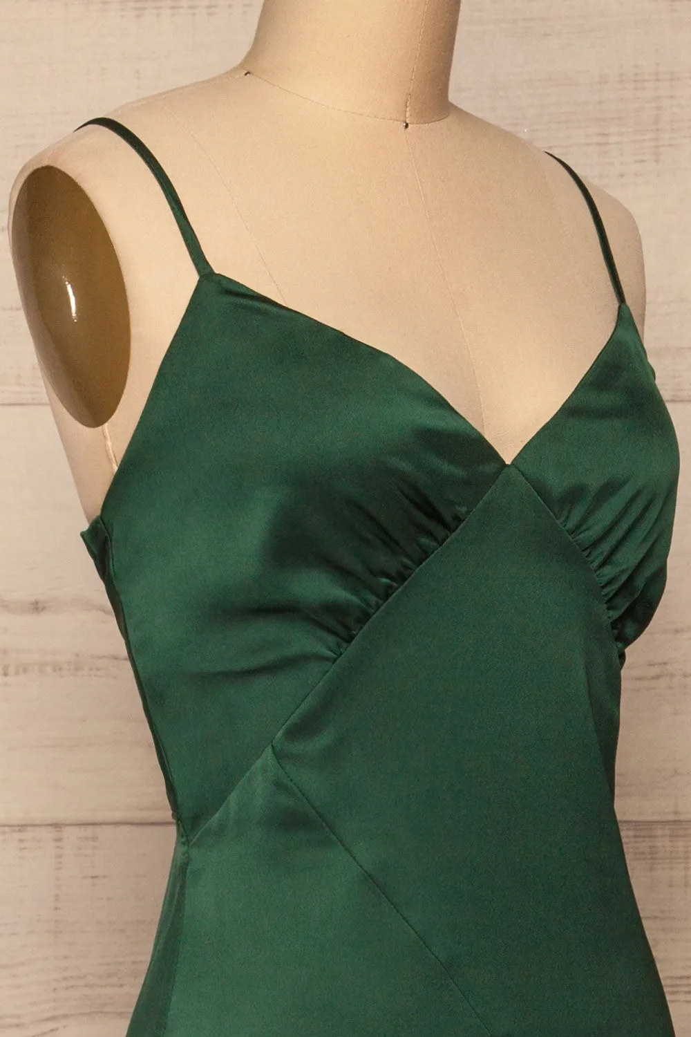 Athy Green | Satin Midi Dress