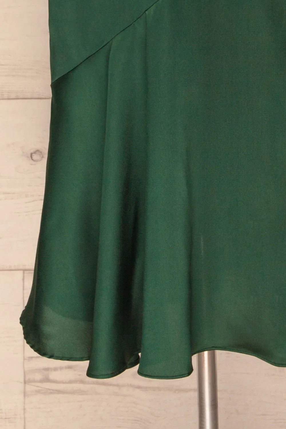 Athy Green | Satin Midi Dress