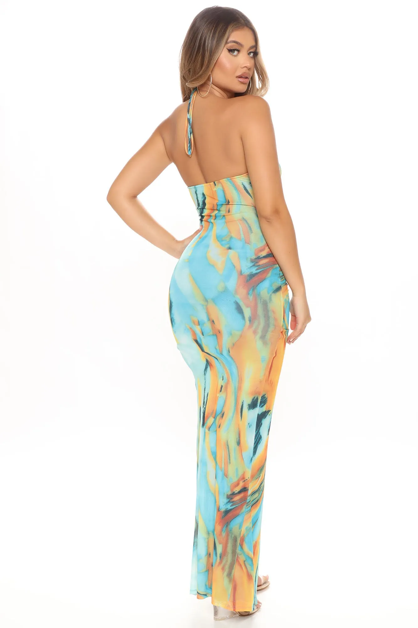 Aurora Maxi Dress - Blue/combo