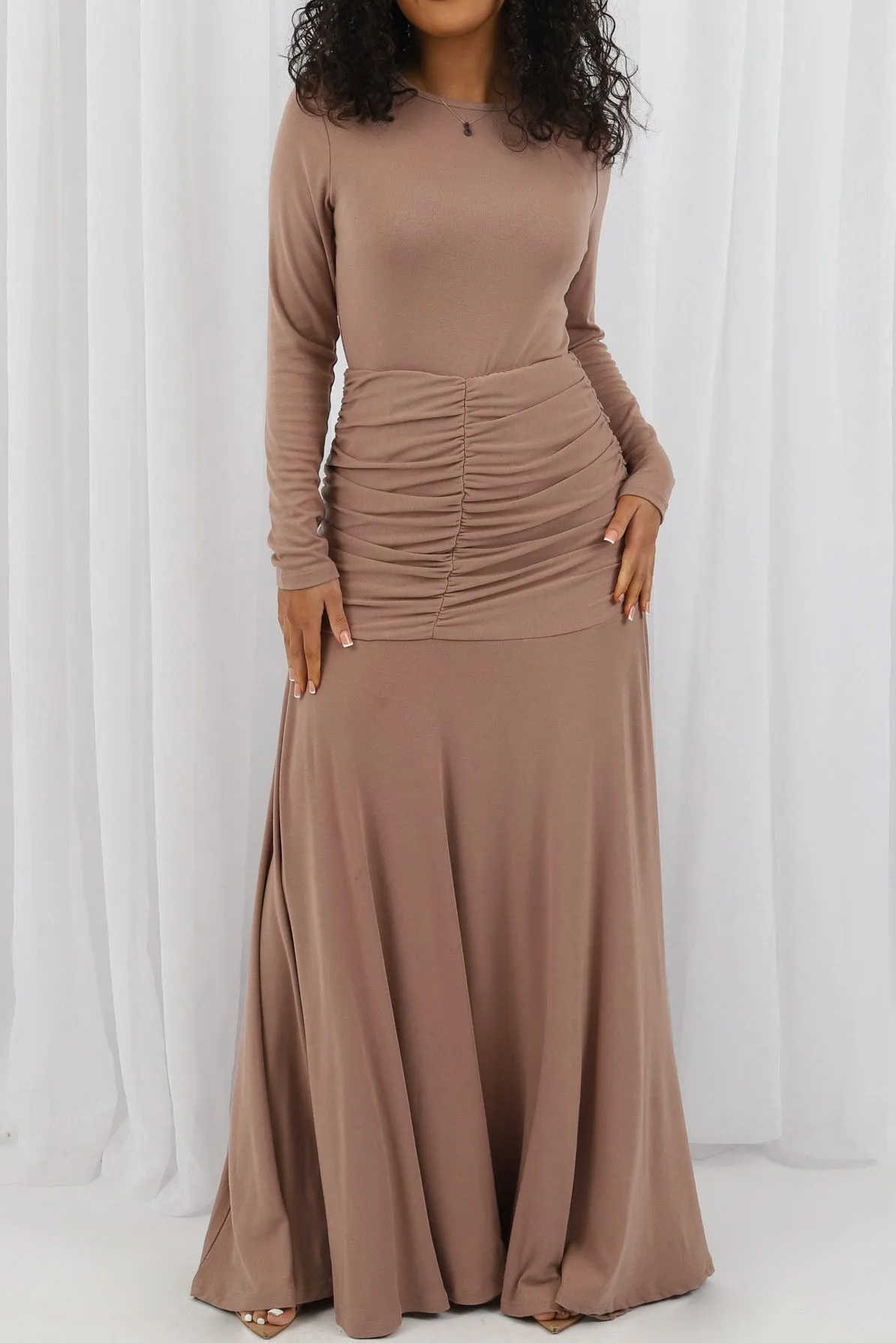 Azora Cotton Ruched Dress