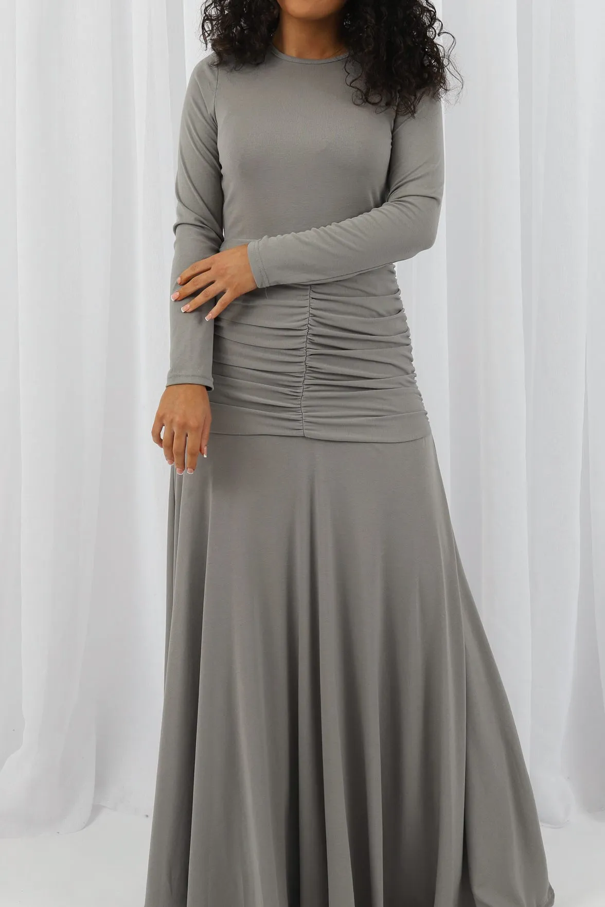 Azora Cotton Ruched Dress