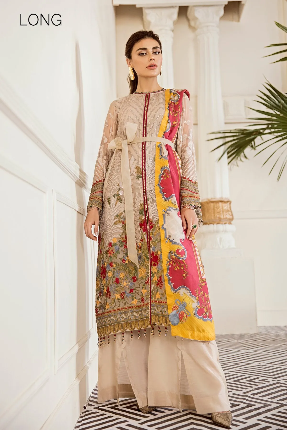 Baroque Chantelle Embroidered Chiffon Collection 2019 – Sepia