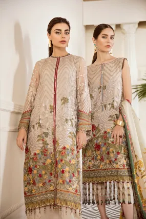 Baroque Chantelle Embroidered Chiffon Collection 2019 – Sepia