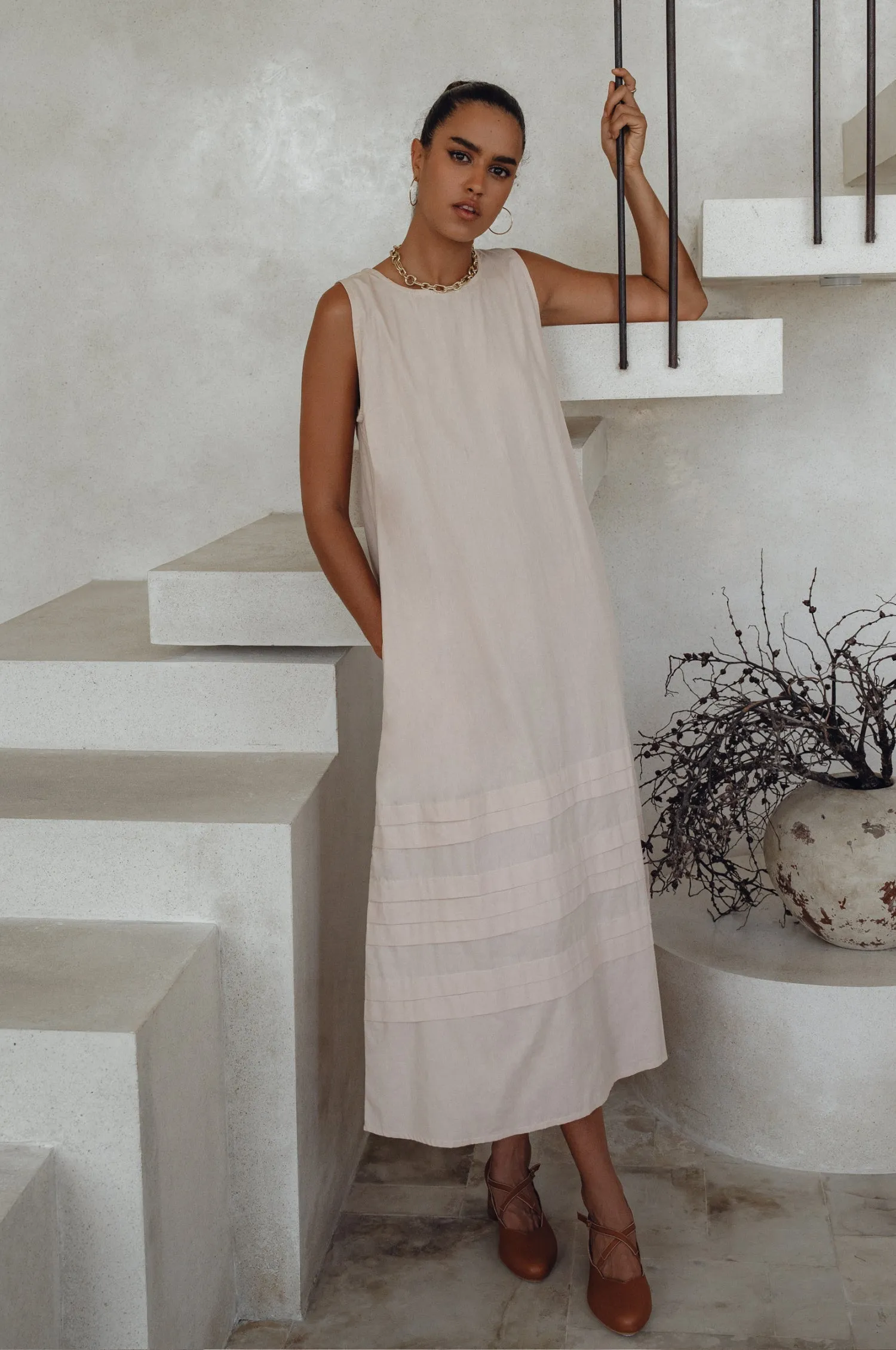 Beloved Cara Slip on Cotton Maxi Dress by ELF