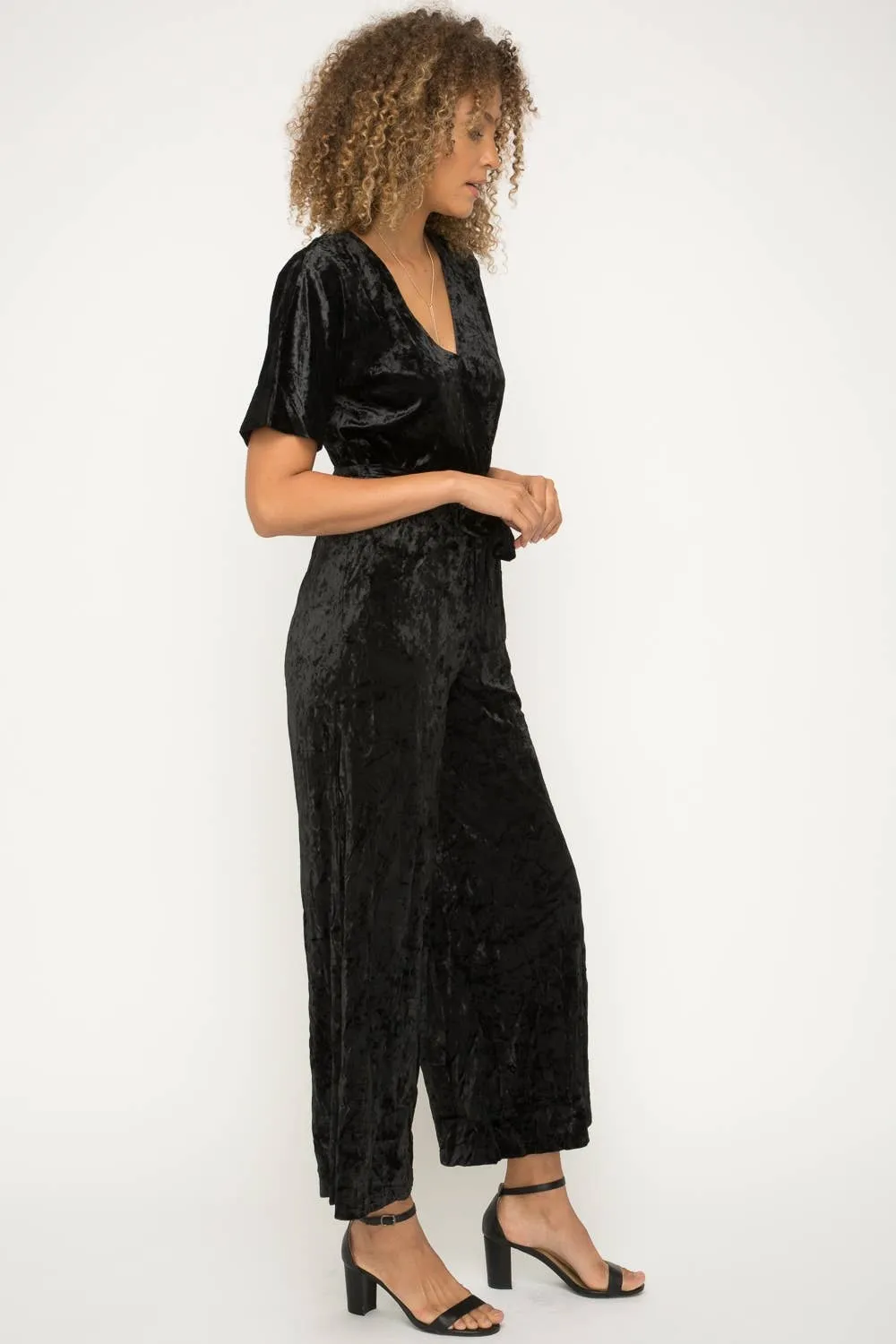 Black Velvet If You Please Jumpsuit