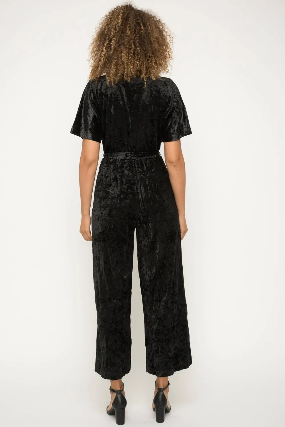 Black Velvet If You Please Jumpsuit