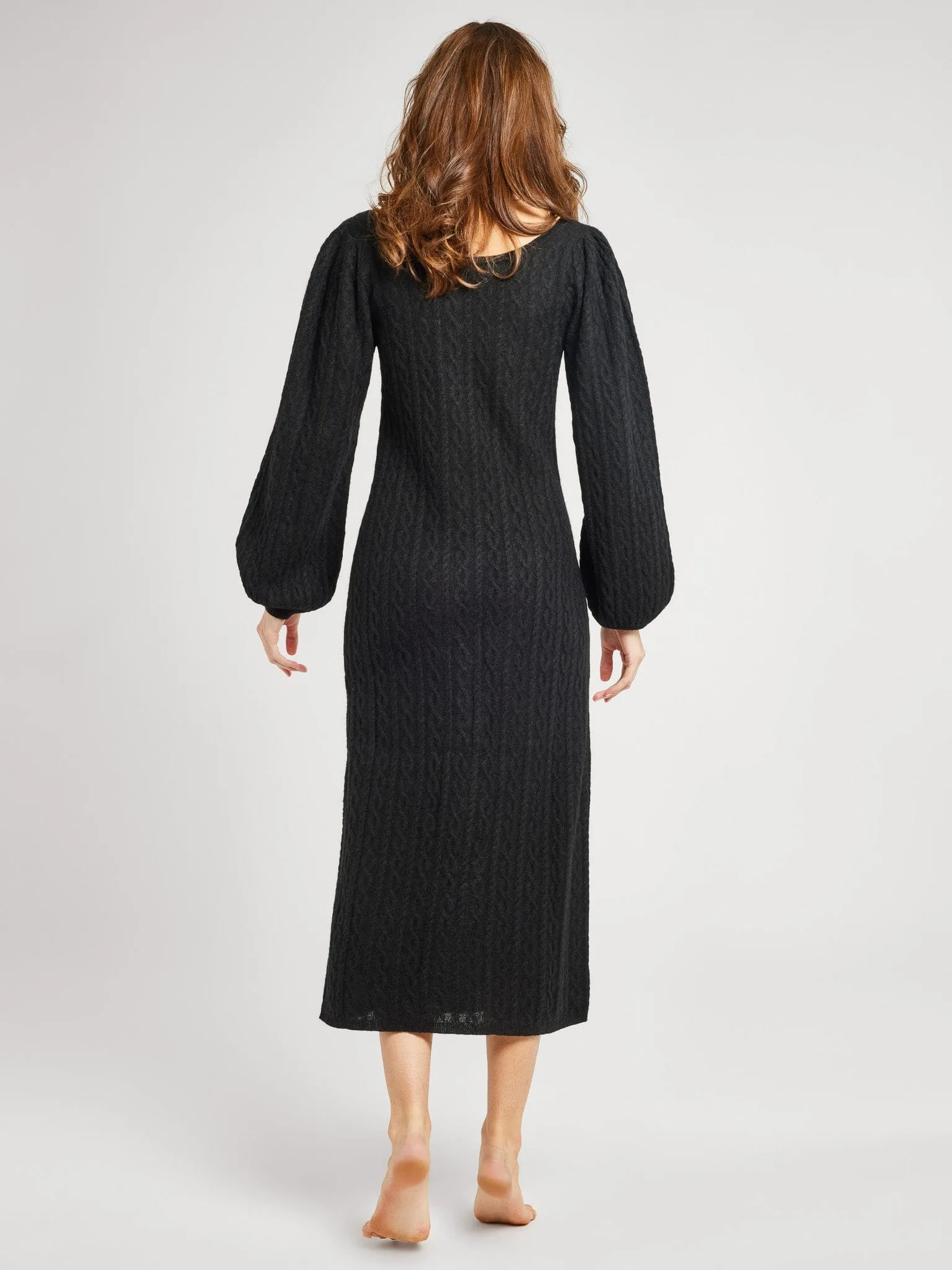 Brianna Sweater Dress in Black