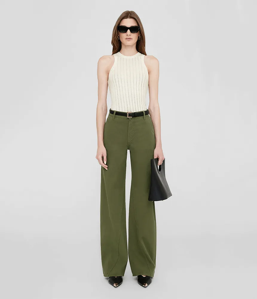 BRILEY PANT - ARMY GREEN