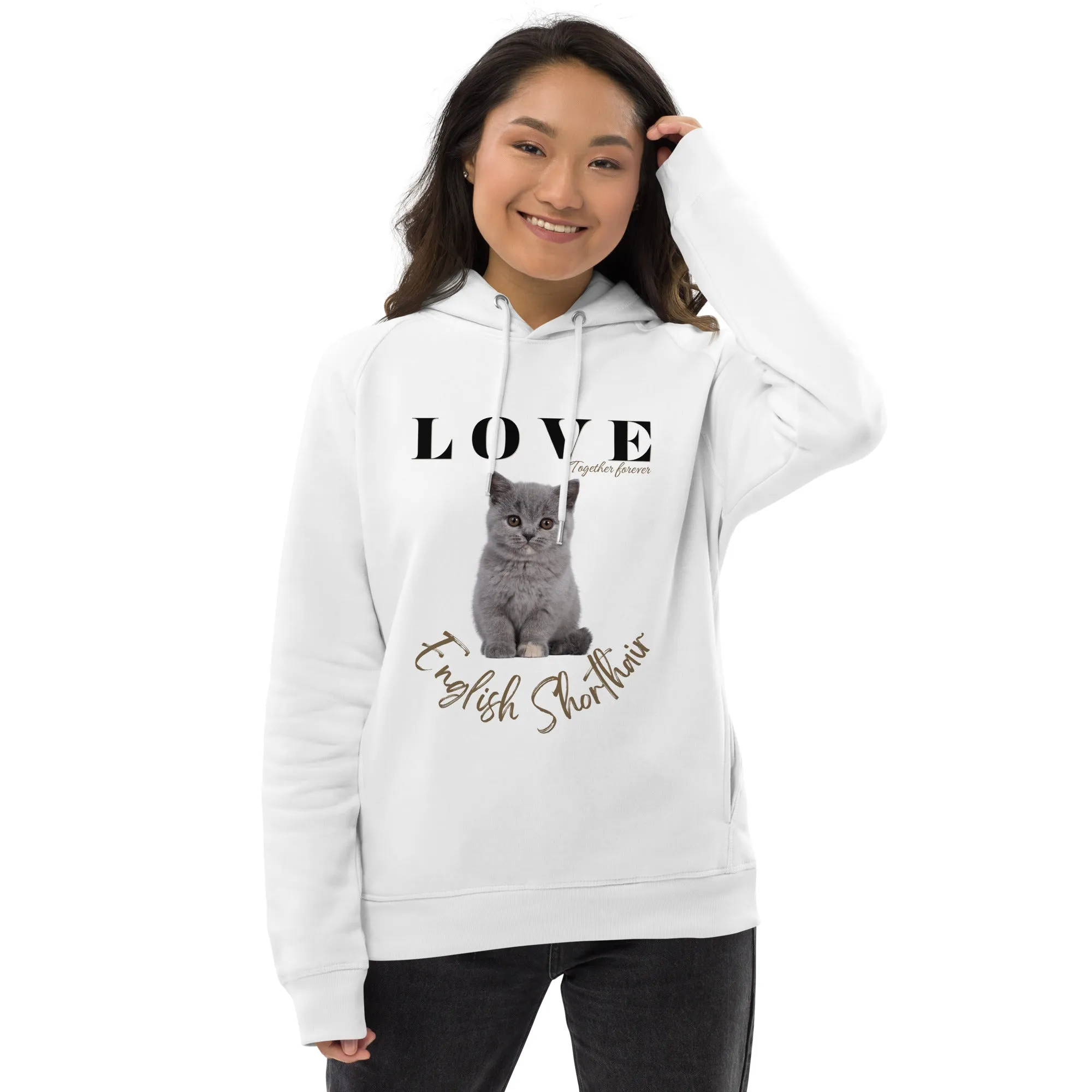 British Shorthair, Unisex pullover hoodie