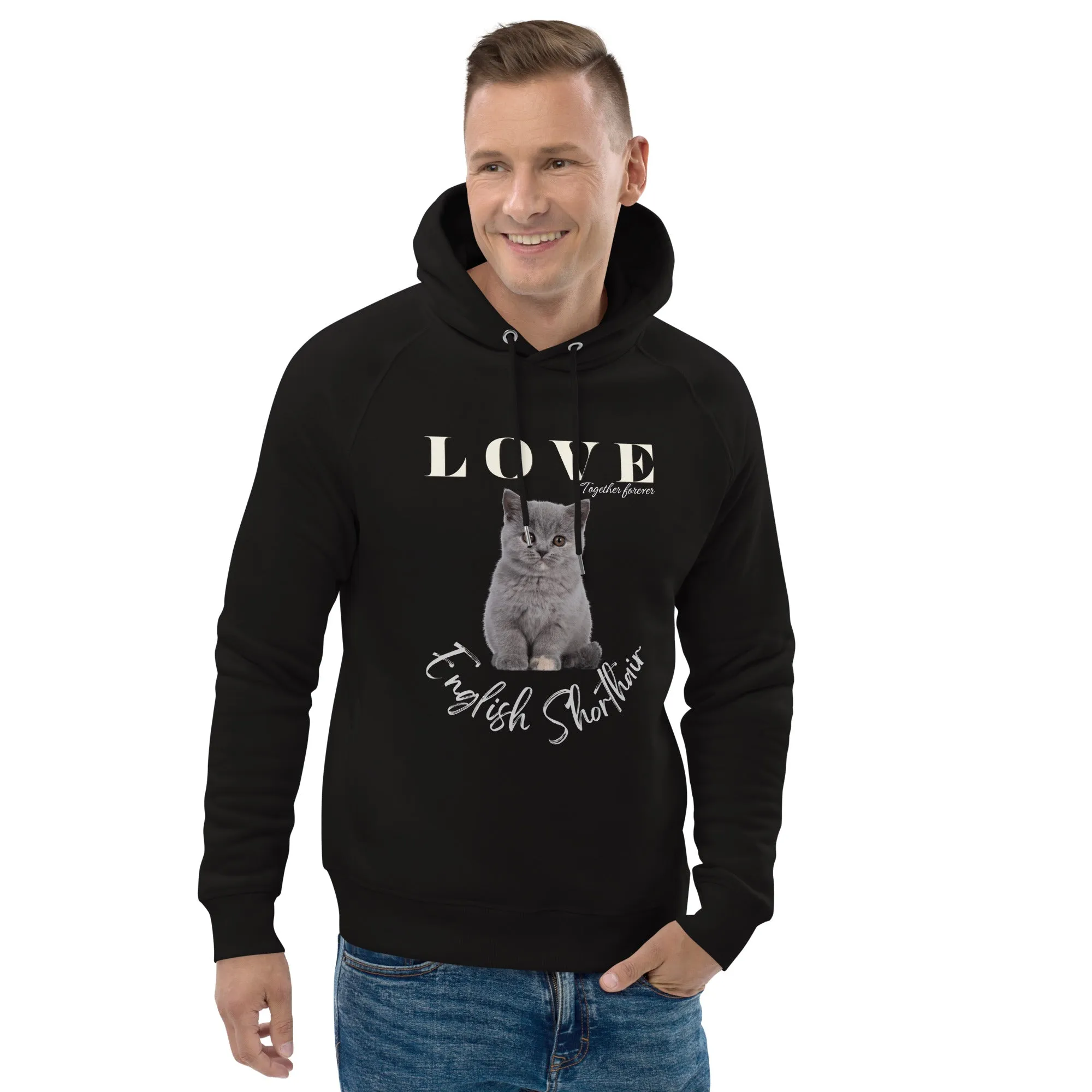 British Shorthair, Unisex pullover hoodie