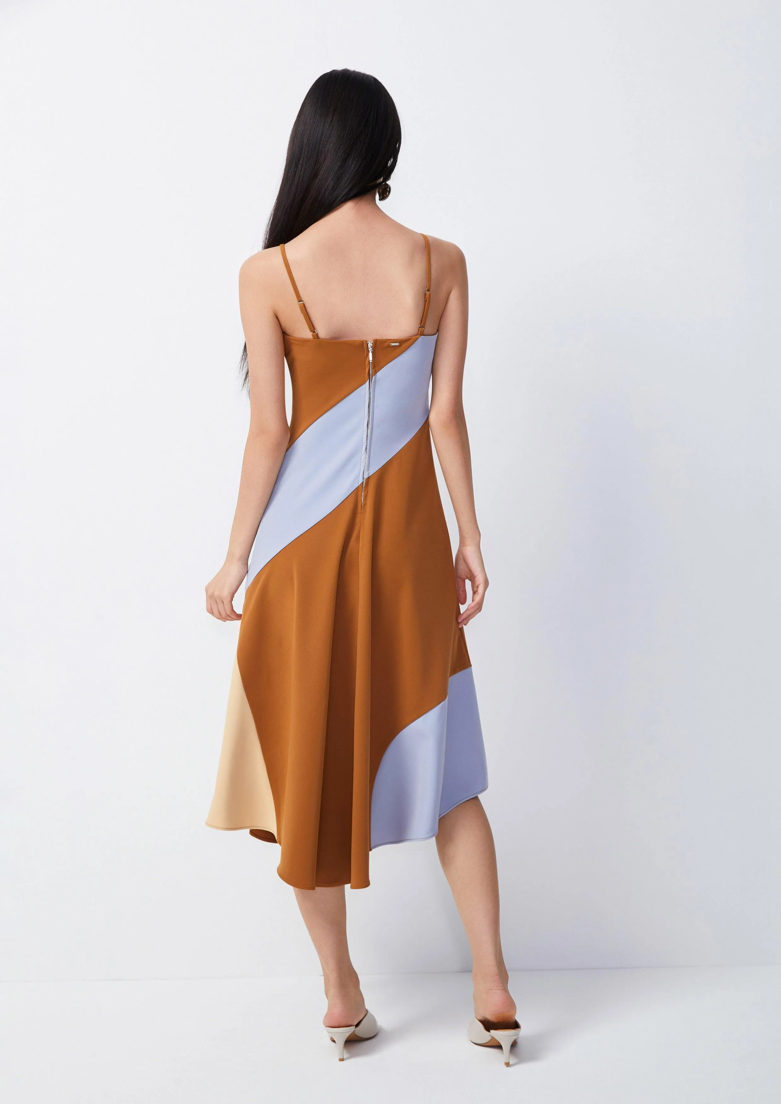 Bronze Blossom Woven Maxi Dress