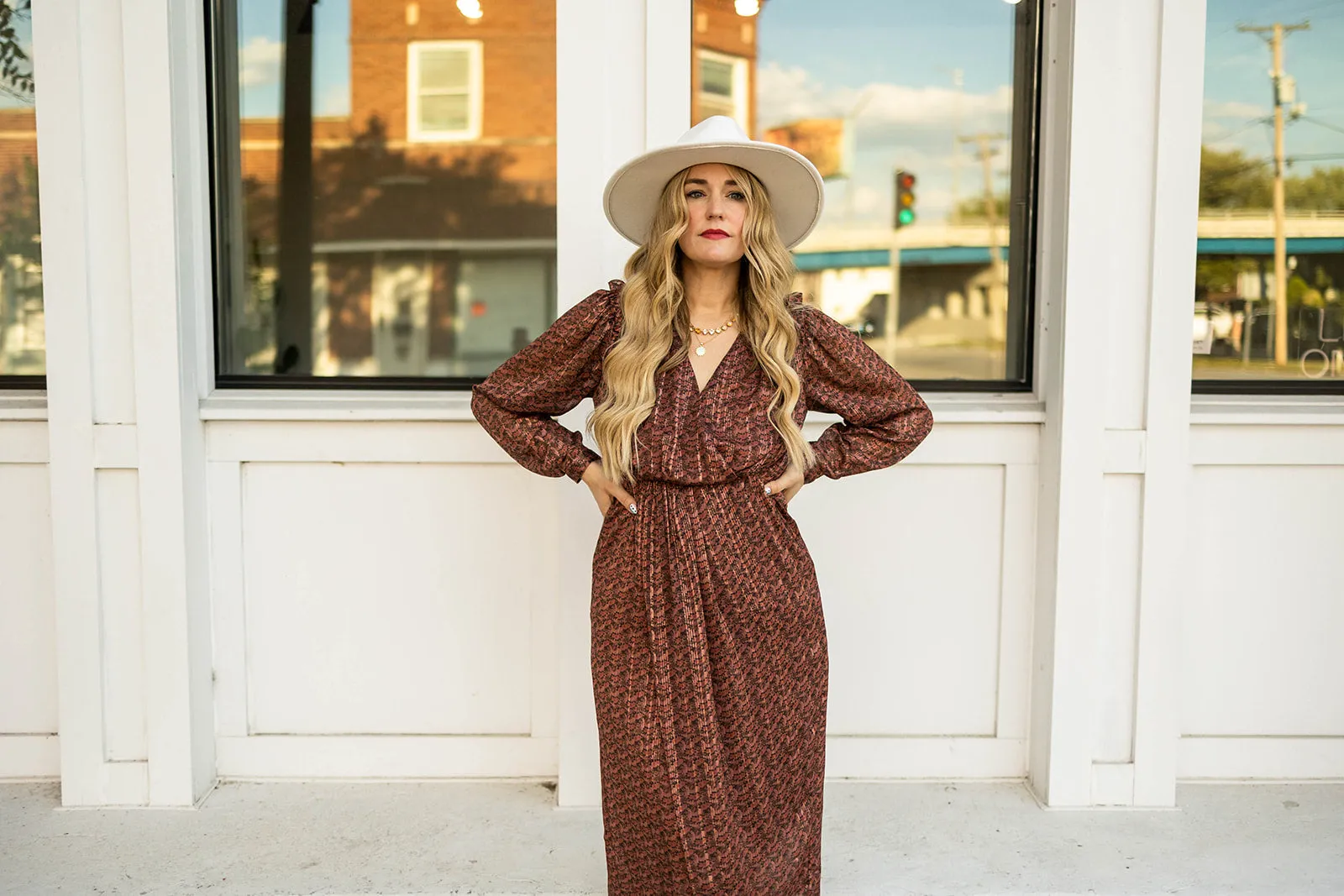 caliope long sleeve dress