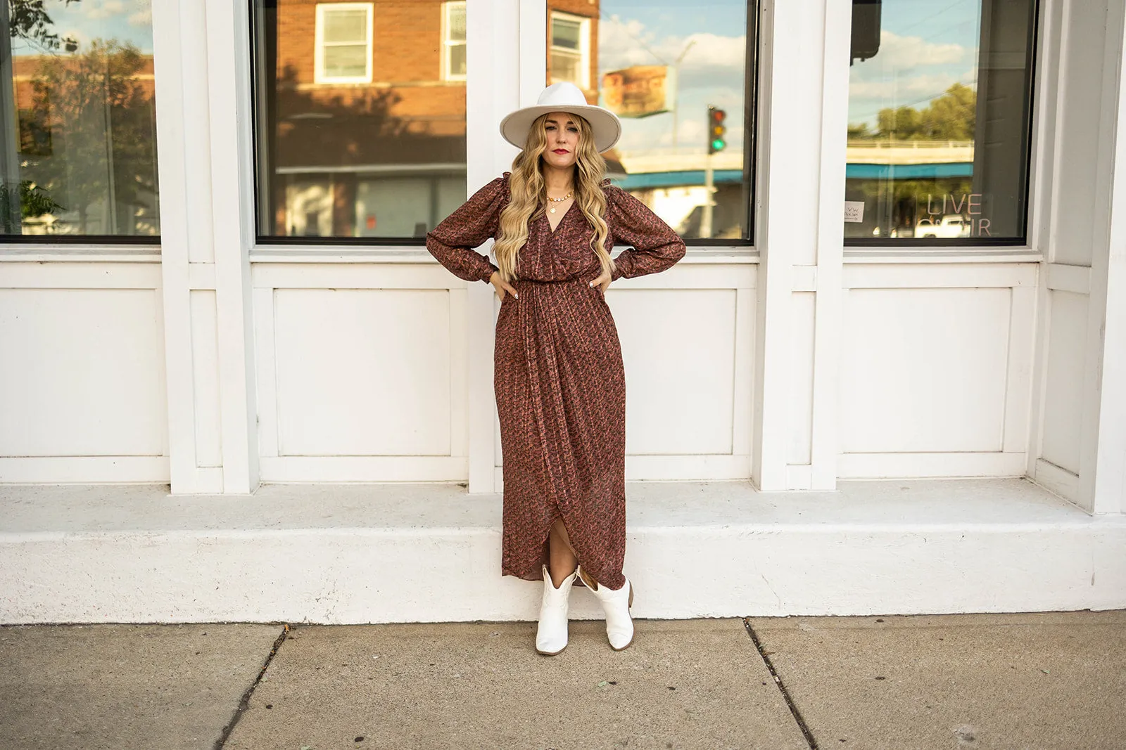 caliope long sleeve dress