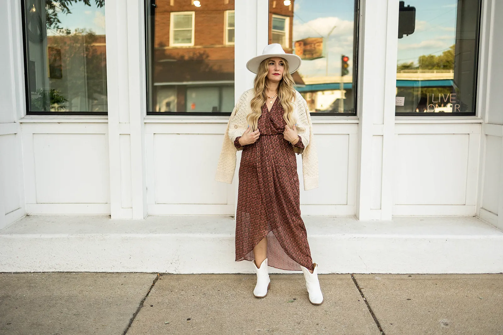 caliope long sleeve dress