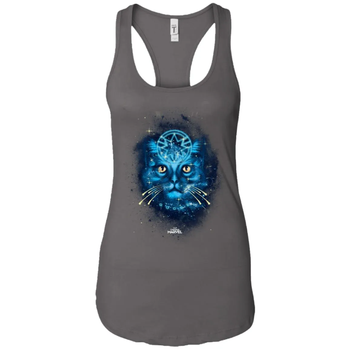 Captain Marvel Goose Blue Galaxy Portrait Women Tank Top