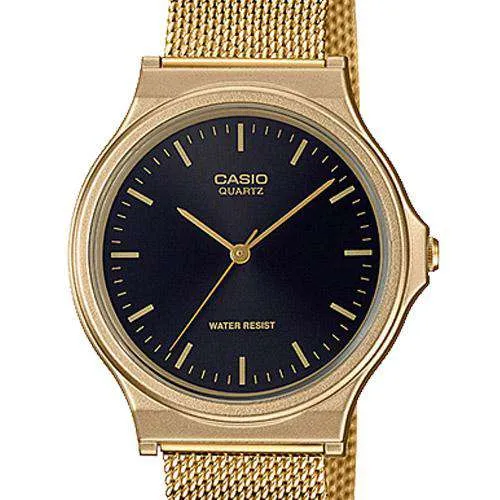 Casio MQ-24MG-1EDF Gold Plated Mesh Strap Watch for  Women