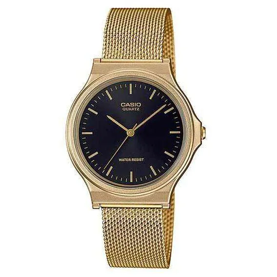 Casio MQ-24MG-1EDF Gold Plated Mesh Strap Watch for  Women