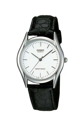 Casio MTP-1094E-7ADF Black Leather Strap Watch for Men