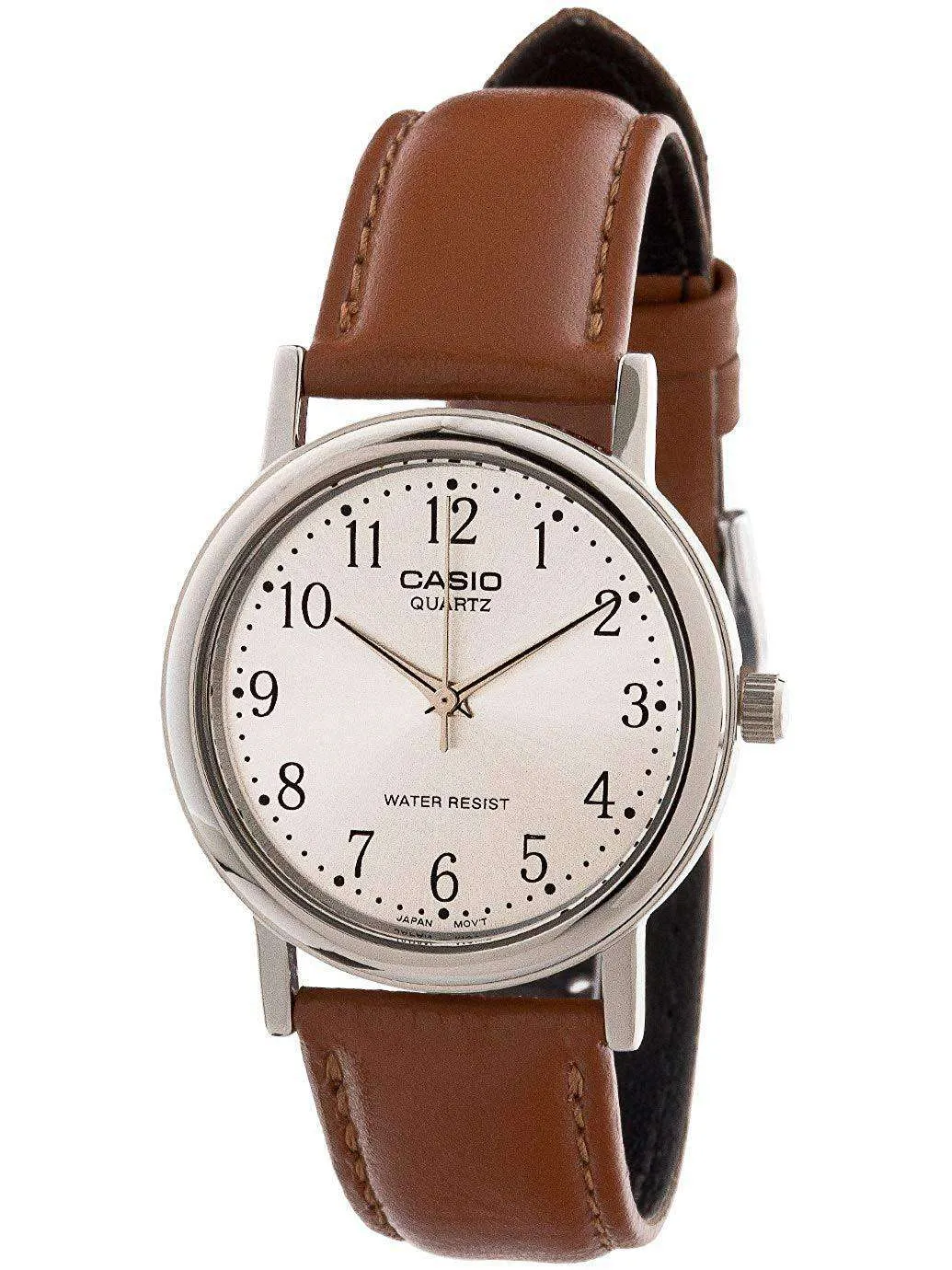 Casio MTP-1095E-7BDF Brown Leather Strap Watch for Men