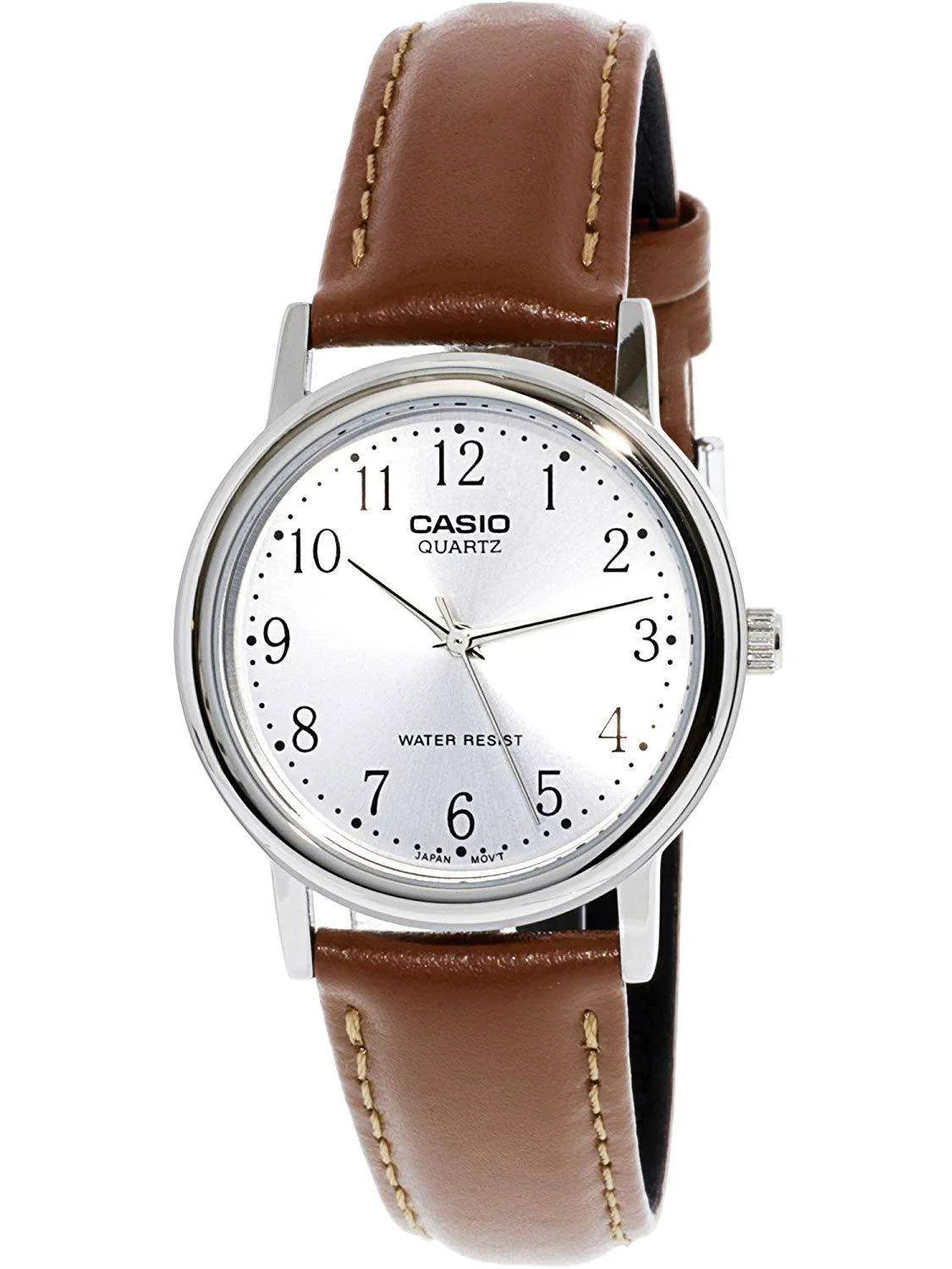 Casio MTP-1095E-7BDF Brown Leather Strap Watch for Men