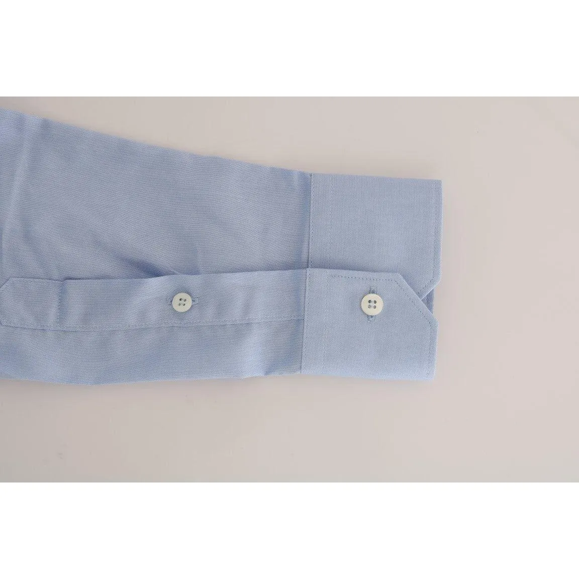 Cavalli Light Blue Cotton Dress Shirt