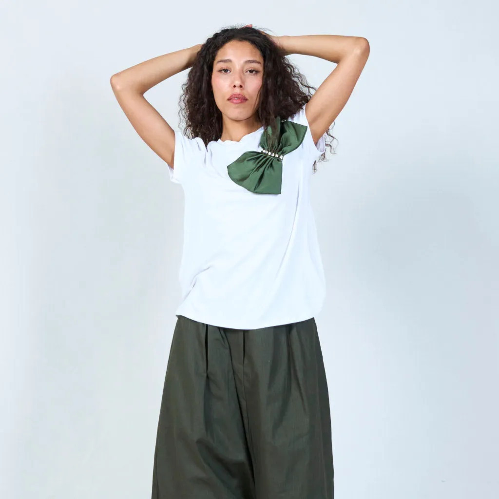 Classic pleated culottes trouser wholesale