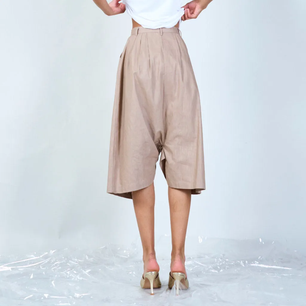 Classic pleated culottes trouser wholesale