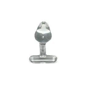 Clear Glass T-Handle Plug