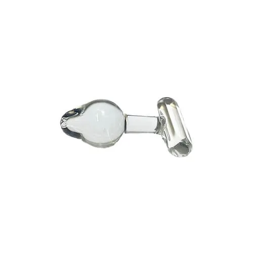 Clear Glass T-Handle Plug