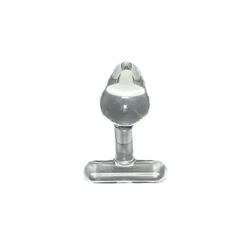 Clear Glass T-Handle Plug