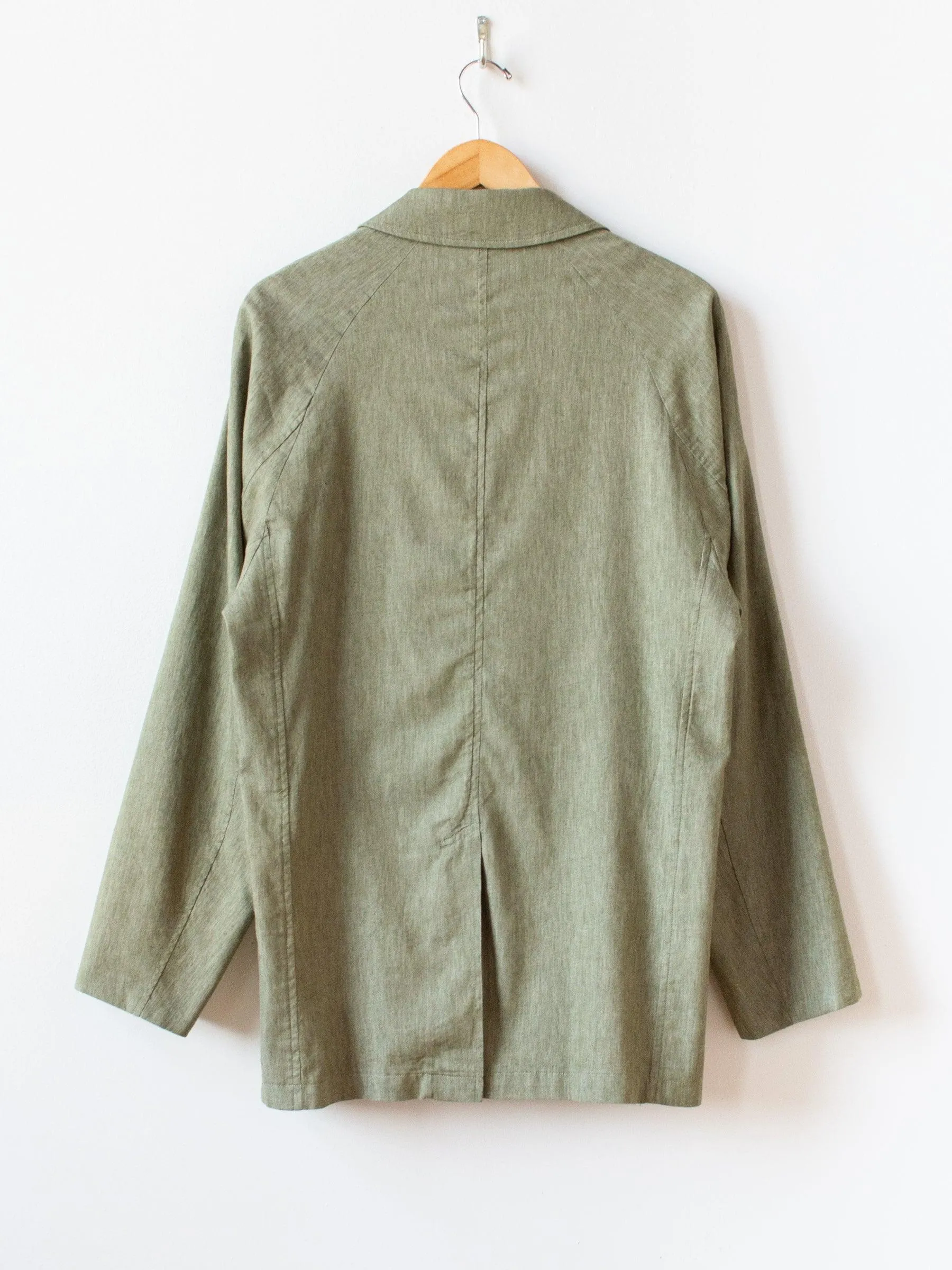 Co/Li Stretch Denim Raglan Jacket - Green