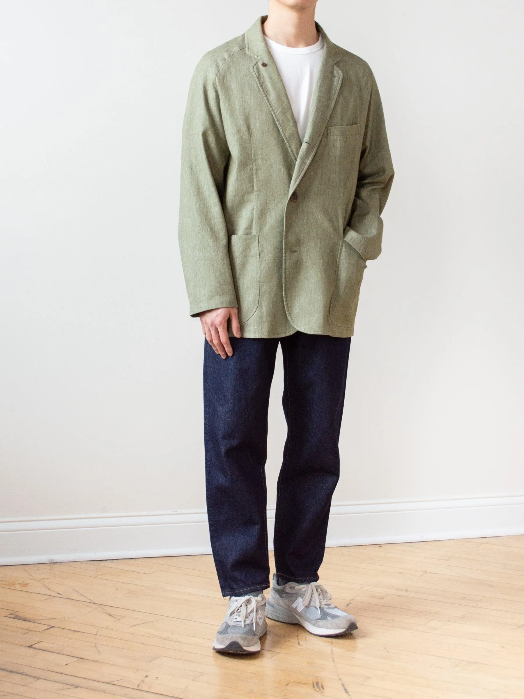 Co/Li Stretch Denim Raglan Jacket - Green