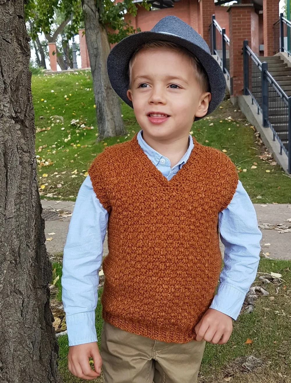 Crochet Kit - Summit Kids Sweater Vest