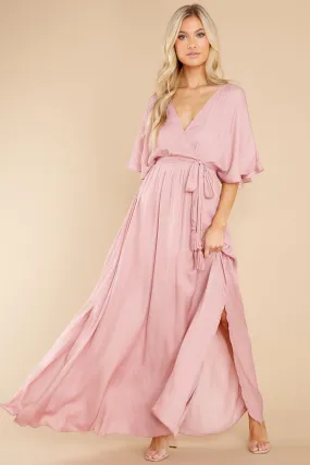 Cross My Heart Dusty Rose Maxi Dress