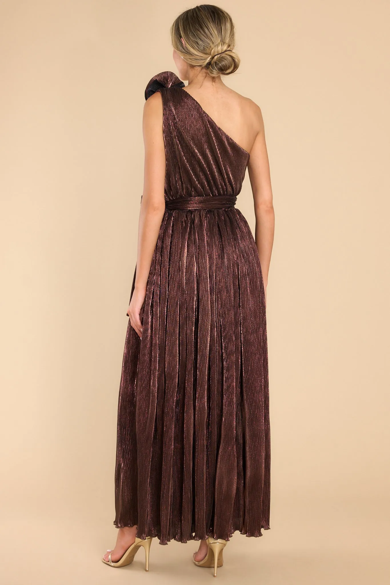 Crowning Moment Chocolate Maxi Dress